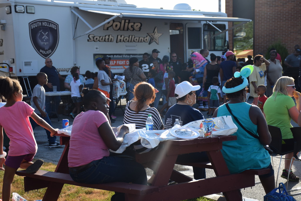 South Holland Police held their first annual National Night Out event, Tuesday, August 4, 2015, in celebration of a successful "Walk and Talk" community outreach initiative.