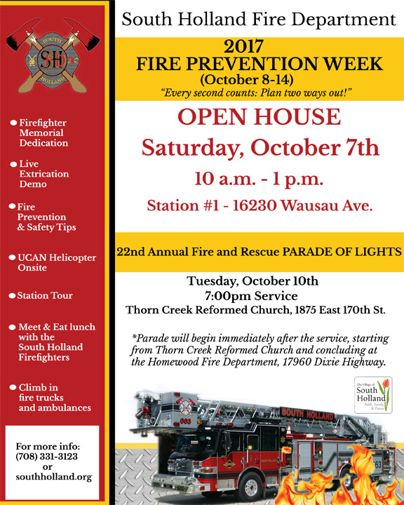 2017 SHFD Fire Prevention Week Flyer sm